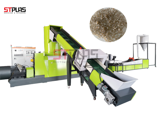 Macchina per il riciclaggio di pellet di plastica in acciaio inossidabile da 100 kW con riduttore di marca cinese