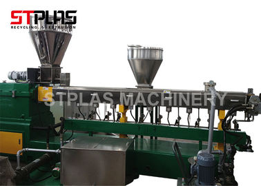 Auto Parallel Twin Screw Plastic Extruder / Dual Screw Extruder For Granules Making