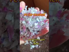 Tappi di bottiglia in plastica LDPE per acqua potabile – Frantumazione di rifiuti di plastica su piccola scala da 200-300 kg/h